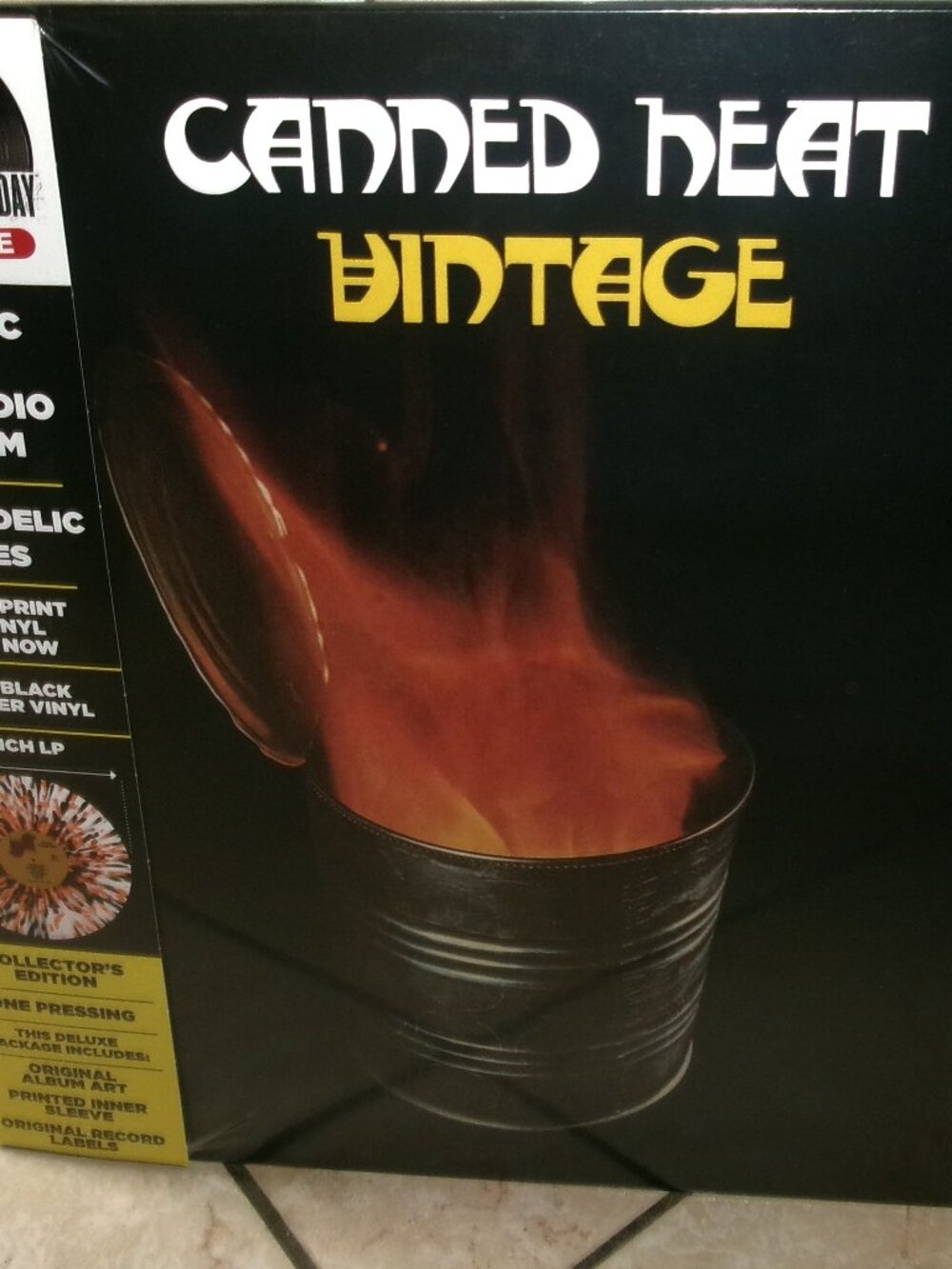 canned heat vintage sealed 2023 record store day red & black splatter blues lp